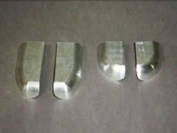 鋁制件去氧化皮、啞光處理前后